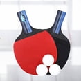 thumbnail image 3 of FRCOLOR table tennis racket Table Tennis Racket Double Side Reverse Rubber Faced Beginner Training Ping-pong Board Table Tennis Racket Set (Long Handle, Random Ping-pong Color),10.12"X5.79"X0.79", 3 of 5