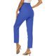 thumbnail image 5 of ICHUANYI Clearance Fashion Women Plus Size Casual Solid Elastic Waist Pocket Loose Pants(Blue, L) ICHUANYI WER2023080706474, 5 of 8