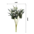 thumbnail image 3 of Enova Home 18" Height Mixed Artificial Silk Daisy Fake Flowers Bush for Home Wedding Decoration (White), 3 of 3