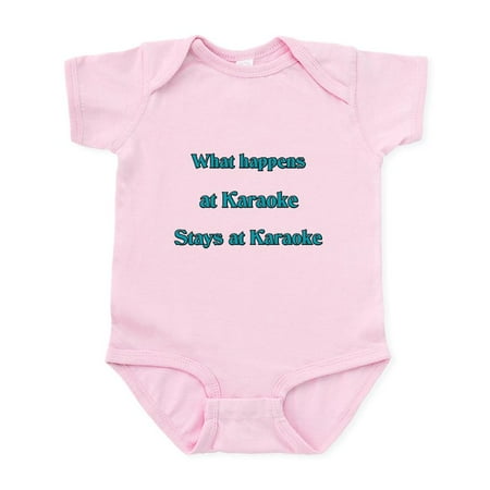 

CafePress - What Happens At Karaoke Stays Infant Bodysuit - Baby Light Bodysuit Size Newborn - 24 Months