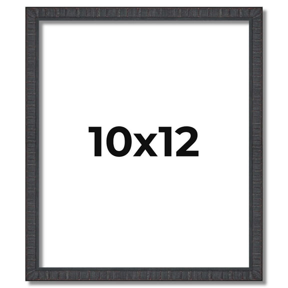 10x12 Frame Brown Picture Frame - Complete Modern Photo Frame Includes UV Acrylic Shatter Guard