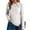 White, variant on Delayuji Womens Long Sleeve Thermal Shirts Knot Mock Neck Slim Fit Soft Thermal Shirt Basic Shirt
