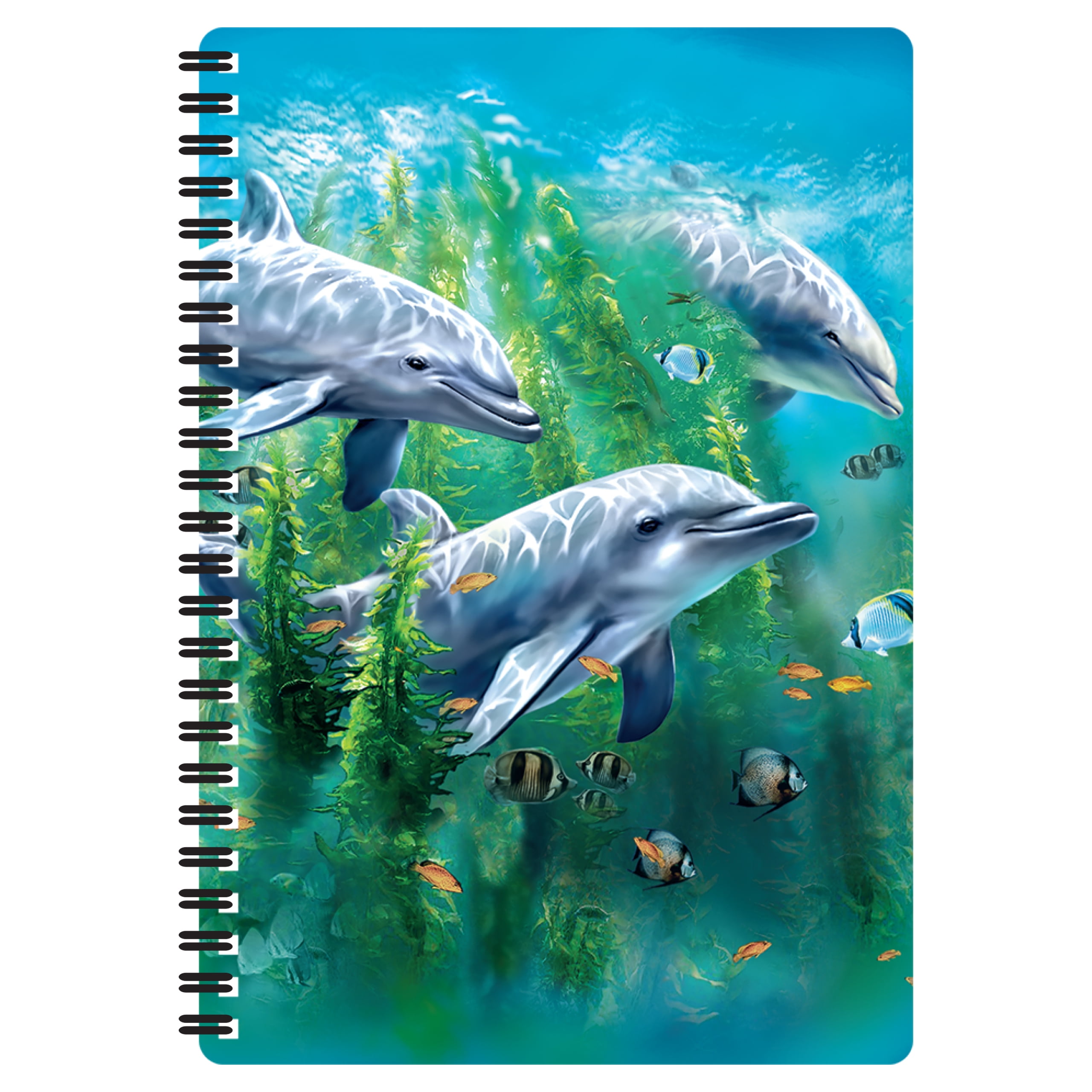 3D LiveLife Notebook - Dolphin Kelp Bed from Deluxebase. 80 Page Lined ...