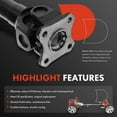 thumbnail image 4 of A-Premium Front Complete Drive Shaft Prop Shaft Driveshaft Assembly Compatible with Toyota Tacoma 1995-2004, 4Runner 1996-2000, 4WD, Automatic Transmission, Replace# 3714060300, 4 of 8