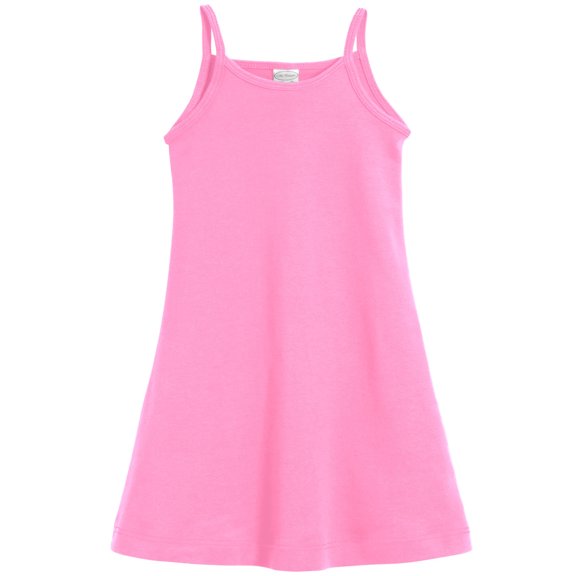 Made in USA Girls Soft Cotton Camisole Dress | Bubblegum