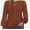 Maple red, variant on Womens Long Sleeve Tops Dressy Casual Shirts Pleated Crewneck Basic Blouses Fall Trendy Outfits