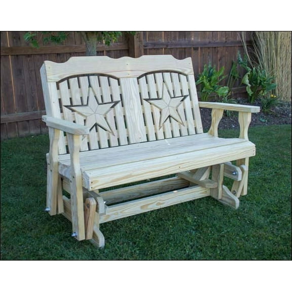 60" Treated Pine Starback Glider