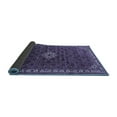 thumbnail image 2 of Ahgly Company Indoor Square Persian Blue Traditional Area Rugs, 5' Square, 2 of 4