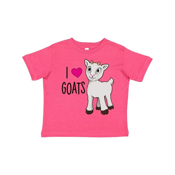 Inktastic I Love Goats Cute Goat Boys or Girls Toddler T-Shirt