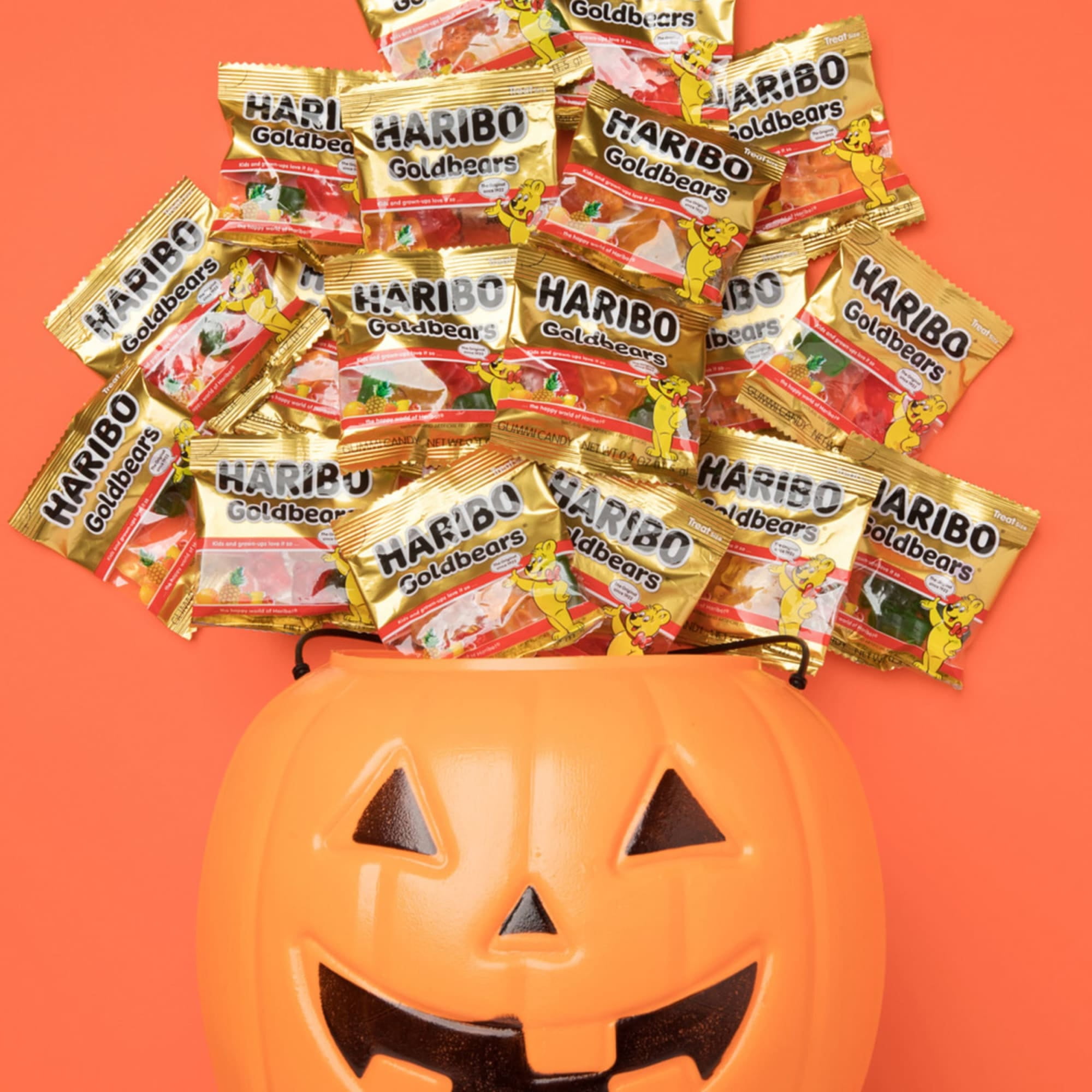 HARIBO Sour Bats Halloween Edition Gummies Bat Shaped Sour Gummy Candy, 4oz, Share Size Peg Bag