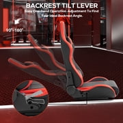Supllueer Stable Racing Simulator Cockpit Adjustable With Gaming Red Seat Fits Logitech G920 G923 Thrustmaster Fanatec.Excluding electronic devices