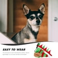 thumbnail image 3 of OULII 1Set Christmas Pet Collar and Hat Set Assorted Colors for Small Pets Festive Look, 3 of 4