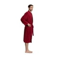 thumbnail image 2 of Turkuoise Men's Terry Cloth Robe 100% Premium Turkish Cotton Terry Kimono Collar, 2 of 5