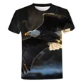thumbnail image 3 of Camiseta con estampado 3D de animales de águila de verano, camiseta de moda para mujer, camiseta de manga corta con cuello redondo, camiseta de gran tamaño, 3 of 4
