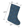 thumbnail image 2 of Christmas Stockings,Blue Christmas Holly and Candy Cane Pattern Stockings Christmas,14.8'' Xmas Stockings,Christmas Party Favors,Christmas Party Decorations,Christmas Stockings Personalized, 2 of 5