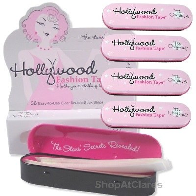 Four Pack Hollywood Fashion Tape Clothing 2 Sided Tape 144 Strips W 4 Tins Kitft36 By Hollywood Walmart Com Walmart Com
