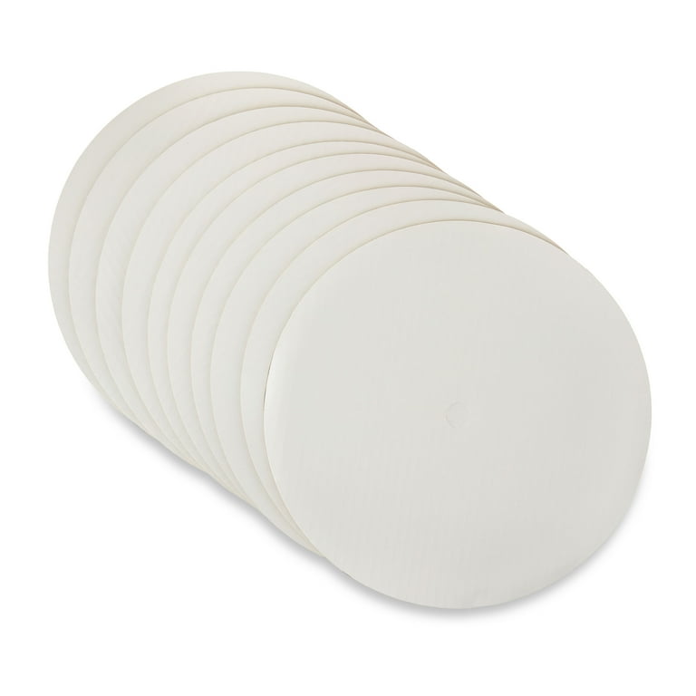 100 PCS OF 10 inch Milk board Circles - Cake Board - White 100 PCS OF 10 inch Milk board Circles - Cake Board - White