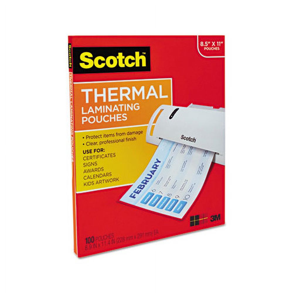 Laminating Pouches 3 mil, 9" x 11.5", Gloss Clear, 100/Pack