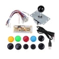 thumbnail image 1 of Kits de bricolaje para juegos arcade Zero Delay, piezas, joystick de 10 botones, codificador USB para MAME PC, 1 of 14