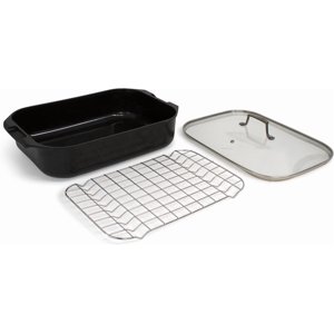 Nonstick Induction Roasting Pan with Rack & Lid