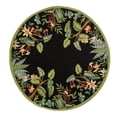 thumbnail image 2 of Safavieh Chelsea Deloris Bordered Wool Area Rug, Black/Green, 5'6" x 5'6" Round, 2 of 8