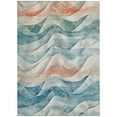 thumbnail image 2 of Addison Rugs Chantille Indoor/Outdoor Transitional Waves Teal Washable Rectangle Rug, 10' x 14', 2 of 6