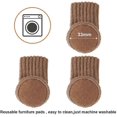 thumbnail image 3 of Calcetines elásticos ZHAOCHENG para patas de silla y mesa juego de 24 protectores de suelo madera color marrón claro, 3 of 4