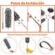 thumbnail image 2 of Plumero Extensible para Limpieza 5 en 1, Palo Telescópico, Plumeros de Microfibra Lavables y Flexibles para Techos, Ventiladores, Grietas, Cortinas y Ventanas, 2 of 4