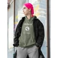 thumbnail image 2 of Abstract Grid Rave Style Hoodie Women -Image by Shutterstock, Female Medium, 2 of 4
