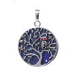 thumbnail image 1 of Colliers & Pendentifs Arbre de Vie Creux Argent Ancien Rond Femmes Hommes, 1 of 6