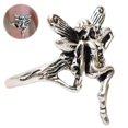 thumbnail image 1 of Anillo De Alas De Ángel Vintage Anillo Retro Joyería De Ala De Ángel Anillo De Declaración De Moda Resistente Al Desgaste Para Mujeres Vogacara AP007668-02, 1 of 6