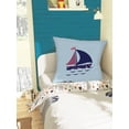 thumbnail image 2 of Awkward Styles Nursery Decorative Pillow Covers Sailboat Throw Cushion Case, 2 of 2