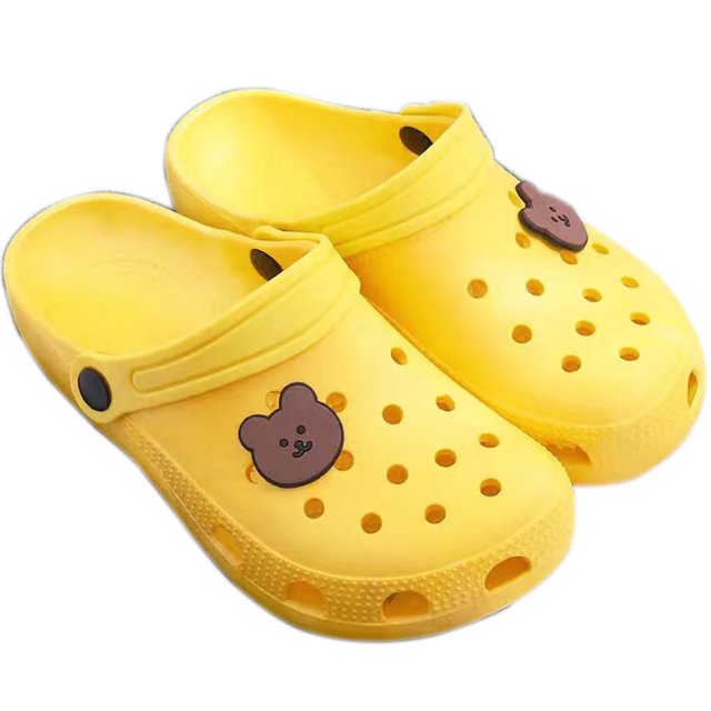 zuecos zapatos ahuecan hacia fuera las sandalias zapatillas de verano casuales Lovely Clogs Shoes Two Wear Prevent Slip Patrón lindo Zapatillas de verano casuales para mujeres ANGGREK CH1713