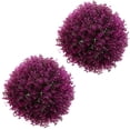 thumbnail image 3 of 24" Eucalyptus Grass Ball Home Décor Wedding Decor Purple Home Decor Fake Boxwood Balls DIY Eucalyptus Leaf Balls Plant Topiary Simulation Plant Balls Decorative Ceiling Ornaments, 3 of 8