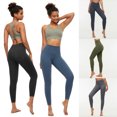thumbnail image 4 of Leggings de mujer Cintura alta Bolsillo trasero Adelgazante de secado rápido que absorbe la humedad, 4 of 7