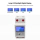 thumbnail image 4 of Single Phase Din-rail Energy Meter 5-80a 220v 50hz Electronic Kwh Meter With Lcd Backlight Digital Display Ddm15sd, 4 of 5