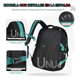 thumbnail image 4 of Mochila Para Laptop Mujer Hombre Unisex Mochila Viaje Escolar Negocio color negro, 4 of 5