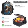 thumbnail image 5 of Disketp Playful Dolphins Underwater Large Capacity Backpack Lunch Bag Pencil Case Combination 3 Piece Set for Student, 5 of 7