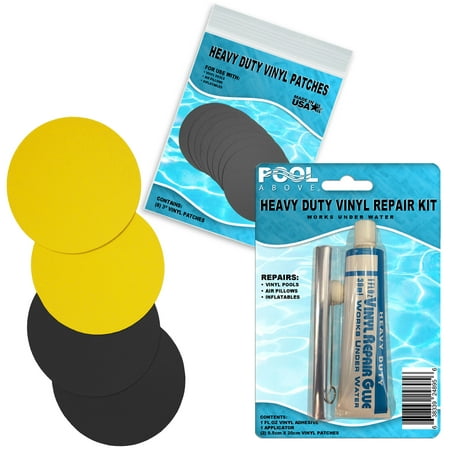 Vinyl Repair Patch Glue Kit for Bestway X4 Inflatable Rapid Rider (Best Way To Remove Glue From Wood)