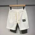 thumbnail image 4 of Pantalones cortos deportivos de baloncesto para hombre, pantalones cortos para entrenamiento, correr, gimnasio, joggers, talla pequeña, Y2k, XL, ropa de calle, pantalones holgados de diseñador, 4 of 5