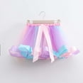 thumbnail image 4 of WOYY Little Girls Rainbow Party Tutu Skirt High Waisted Dance Ballet Skirt, Sizes 6-8, 4 of 6