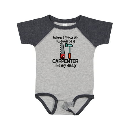 

Inktastic Future Carpenter Builder Like Daddy Gift Baby Boy Bodysuit