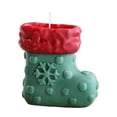 thumbnail image 2 of Christmas Stocking Soy Candle - 7.5oz Romantic Floral Scented Gift Set for Holidays, Birthdays & Home Decor (Long-Lasting, Phthalate-Free), 2 of 6