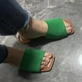 thumbnail image 2 of Gubotare Womens House Slippers Women's Low-Chunk Low Heel Pump Sandals,Green 8.5, 2 of 3