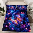 thumbnail image 2 of Homewish Glitter Dreamy Butterfly Full Size Sheets, Romantic Animal Bed Sheets, Flower Floral Sheet Sets, Ultra Soft Bedroom Decor, 4 Pieces, 2 of 7