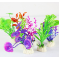 thumbnail image 3 of Plantas de plástico para peceras de acuario, 8 decoraciones para peceras de acuario, decoraciones artificiales para peceras de acuario (estilo aleatorio) Rojo Verde, 3 of 5