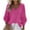 Hot Pink, variant on Women Fall Clothes Trendy Cute Tops Plus Size Fall 3/4 Sleeve Shirts Pack Black Fall Sweatshirts 2025