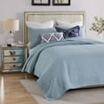 thumbnail image 5 of Greenland Home Textured Fashion Finely Stitched Bedding Set, Cosmo Chambray, 3-Piece Full/Queen, 5 of 7