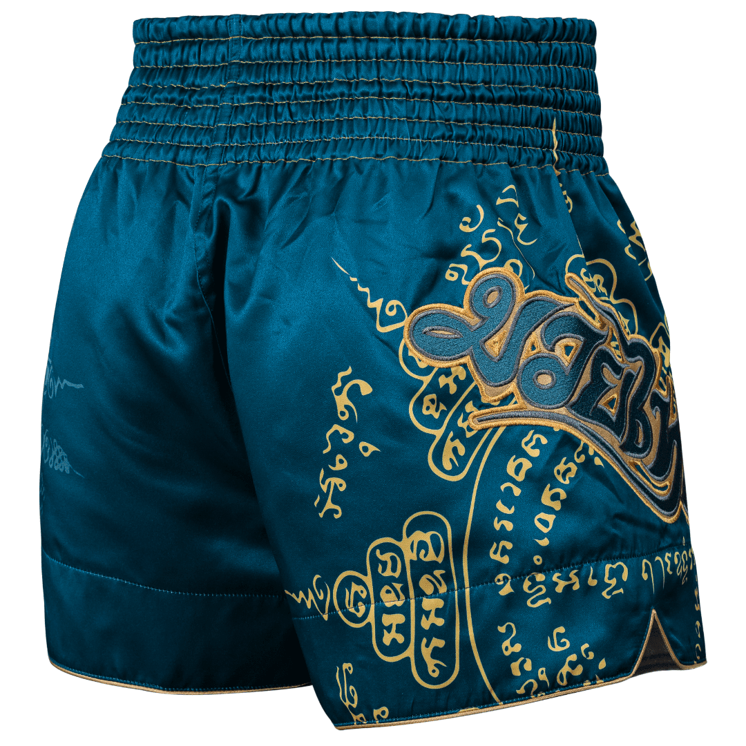 Hayabusa Falcon Muay Thai Shorts, Blue Small 