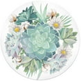 thumbnail image 2 of Home & Garden Harvest Succulents Bird Bath Glass Castus Metal Stand 2Gb1210, 2 of 3